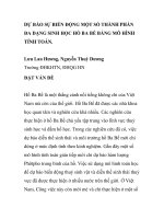 BÁO CÁO KHOA HỌC: 