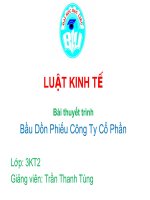 Bài thuyết trình luật kinh tế 