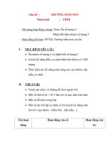 Chủ đề: TRƯỜNG MẦM NON docx