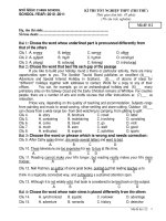 KỲ THI TỐT NGHIỆP THPT (THI THỬ) NĂM 2011 - Mã đề 112 doc