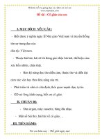 Giáo án chương trình mới: Lớp Chồi Đề tài : Cô giáo của em doc