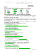 ĐỀ THI THỬ ĐẠI HỌC, CAO ĐẲNG LẦN 2 NĂM 2011 MÔN: Tiếng Anh - TRƯỜNG THPT MỸ ĐỨC A ( Mã đề 570) pptx