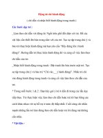 Giáo dục đặc biệt: Động từ chỉ hành động ppt