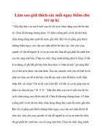 Làm sao giải thích các mối nguy hiểm cho trẻ tự kỉ pptx