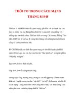 THỜI CƠ TRONG CÁCH MẠNG THÁNG 8/1945 pps