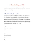 Thuộc tính Background - CSS pdf