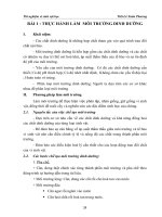 Thí nghiệm vi sinh vật học - BÀI 1 : THỰC HÀNH LÀM MÔI TRƯỜNG DINH DƯỠNG pptx