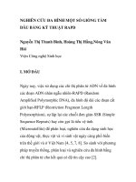 BÁO CÁO KHOA HỌC: 