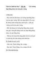 Giáo án hình học lớp 7 - Tiết 40: hợp bằng nhau của tam giác vuông potx