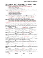 ĐẠI CƯƠNG HOÁ HỮU CƠ - HIĐROCACBON pps