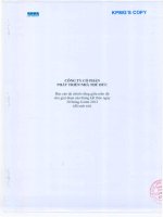 CÔNG TY cổ PHẦN PHÁT TRIỂN NHÀ THỦ đức báo cáo tài chính riêng giữa niên độ cho giai đoạn 6 tháng kết thúc ngày 30 tháng 6 năm 2012 đã soát xét