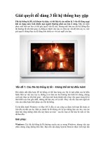 Giải quyết dễ dàng 3 lỗi hệ thống hay gặp pps