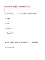 Anh văn Basic Grammar-010 pptx