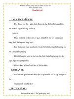 Giáo án chương trình mới: Lớp Chồi Hoa kết trái pptx