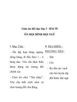 Giáo án thể dục lớp 3 - BÀI 39 ÔN ĐỘI HÌNH ĐỘI NGŨ ppt