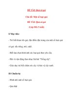 Giáo án chương trình mới: Lớp lá ĐỀ TÀI: Quả có gai ppt