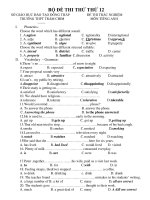 BỘ ĐỀ THI THỬ THỨ 12 pot