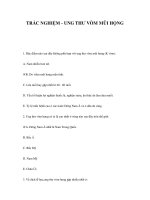 TRẮC NGHIỆM - UNG THƯ VÒM MŨI HỌNG pot