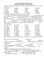 ĐỀ THAM KHẢO PHỤC VỤ ÔN THI TỐT NGHIỆP THPT NĂM 2011 potx