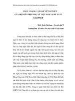 THỰC TRẠNG TẬP HỢP NỮ TRÍ THỨC CỦA HỘI LIÊN HIỆP PHỤ NỮ VIỆT NAM VÀ ĐỀ XUẤT GIẢI PHÁP - PHẦN 1 ppt