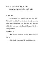 Giáo án đại số lớp 8 - Tiết 46 & 47 PHƯƠNG TRÌNH CHỨA ẨN Ở MẪU ppsx