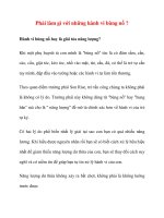 Phải làm gì với những hành vi bùng nổ ? docx