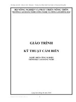 Giáo trình kỹ thuật cảm biến - Mở đầu doc
