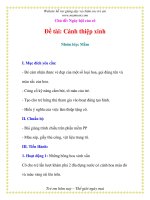 Đề tài Cánh thiệp xinh pot