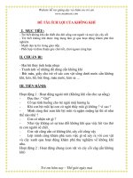 Giáo án chương trình mới: Lớp Chồi ĐỀ TÀI: ÍCH LỢI CỦA KHÔNG KHÍ ppt