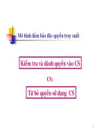 Bài giảng hệ điều hành : LIÊN LẠC GIỮA CÁC TIẾN TRÌNH & VẤN ĐỀ ĐỒNG BỘ HOÁ part 2 pot