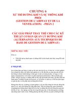 CHƯƠNG 6XỬ TRÍ ĐƯỜNG KHÍ VÀ SỰ THÔNG KHÍ PHỔI PHẦN 2 pptx