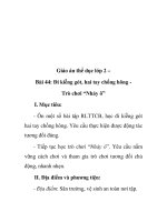 Giáo án thể dục lớp 2 – Bài 44: Đi kiễng gót, hai tay chống hông docx