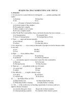 ĐỀ KIỂM TRA TRẮC NGHIỆM TIẾNG ANH - TEST 14 pdf