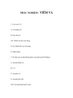TRẮC NGHIỆM - VIÊM VA docx