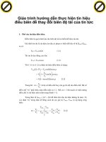 Giáo trình hướng dẫn thực hiện tín hiệu điều biên để thay đổi biên độ tải của tin tức phần 1 ppt