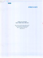 CÔNG TY cổ PHẦN PHÁT TRIỂN NHÀ THỦ đức báo cáo tài chính riêng giữa niên độ cho giai đoạn 6 tháng kết thúc ngày 30 tháng 6 năm 2013 đã soát xét