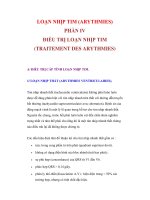 LOẠN NHỊP TIM (ARYTHMIES) PHẦN IV pot