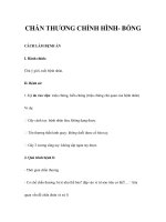 CHẤN THƯƠNG CHỈNH HÌNH- BỎNGCÁCH LÀM BỆNH ÁN pptx