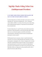 Ngộ Độc Thuốc Chống Trầm Cảm (Antidepressant Overdose) pdf