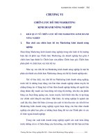 GIÁO TRÌNH MARKETING NÔNG NGHIỆP - CHƯƠNG 6 CHIẾN LƯỢC HỖ TRỢ MARKETING KINH DOANH NÔNG NGHIỆP ppt