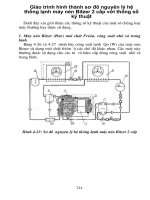 Giáo trình hình thành sơ đồ nguyên lý hệ thống lạnh máy nén Bitzer 2 cấp với thông số kỹ thuật p1 pot