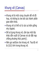 Lập trình Java cơ bản : GUI nâng cao part 2 pptx