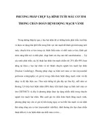 PHƯƠNG PHÁP CHỤP XẠ HÌNH TƯỚI MÁU CƠ TIM TRONG CHẨN ĐOÁN BỆNH ĐỘNG MẠCH VÀNH pps