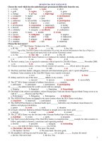 ĐỀ KIỂM TRA CHẤT LƯỢNG SỐ 25 docx