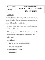 Giáo án tin học lớp 8 - TÌM HIỂU THỜI GIAN VỚI PHẦN MỀM tiết 2 pdf