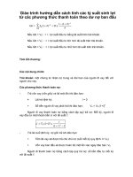 Giáo trình hướng dẫn cách tính các tỷ suất sinh lợi từ các phương thức thanh toán theo dư nợ ban đầu phần 1 ppsx