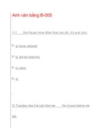 Anh văn bằng B-005 docx