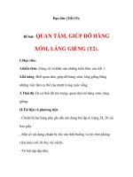 Đạo đức (Tiết 15): Đề bài: QUAN TÂM, GIÚP ĐỠ HÀNG XÓM, LÁNG GIỀNG (T2). potx