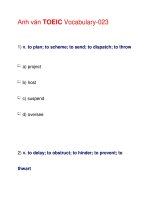 Anh văn TOEIC Vocabulary-023 ppt