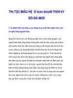 THỊ TỘC MẪU HỆ Ở GIAI ĐOẠN THỜI KỲ ÐỒ ÐÁ MỚI ppsx